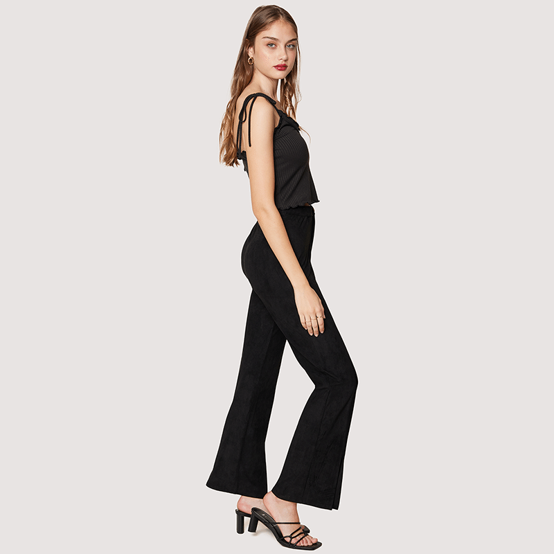 Front Slit Flares Pants