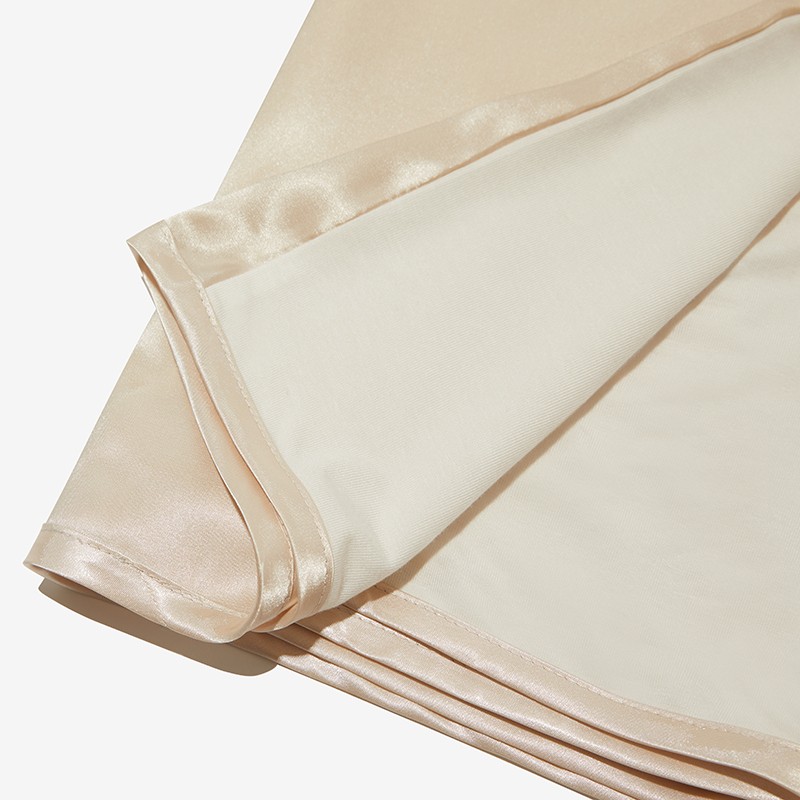 Satin Travel Pillow Sleeve (Golden Tan) 