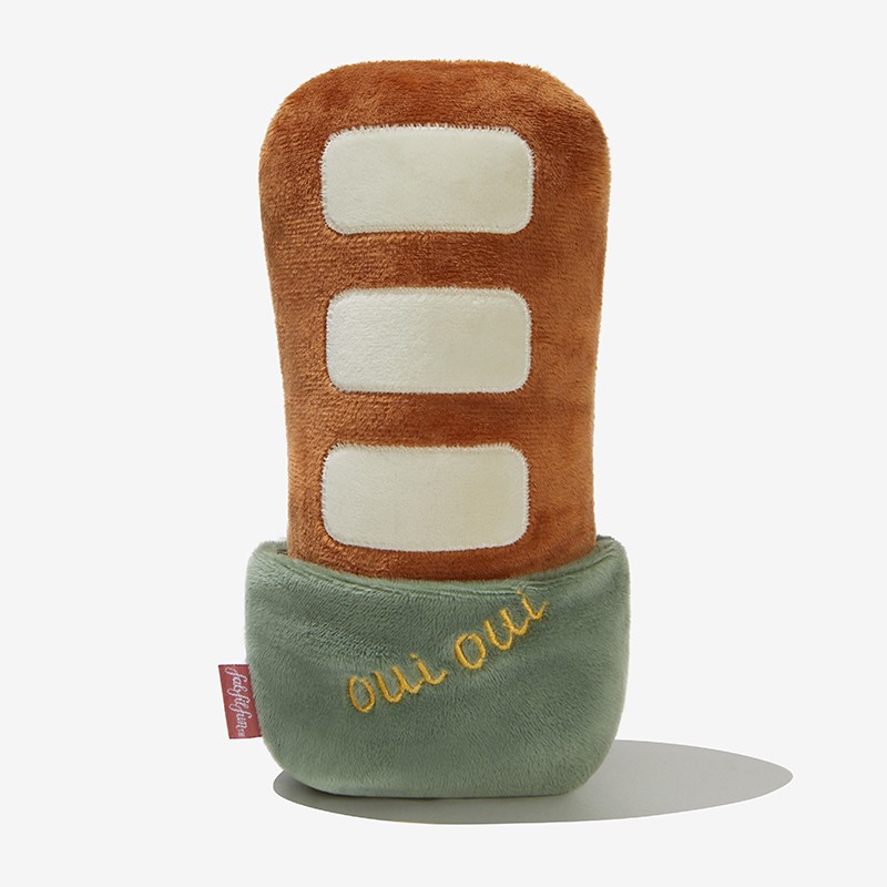 Small/Medium - Frenchie & Baguette Dog Plush Duo