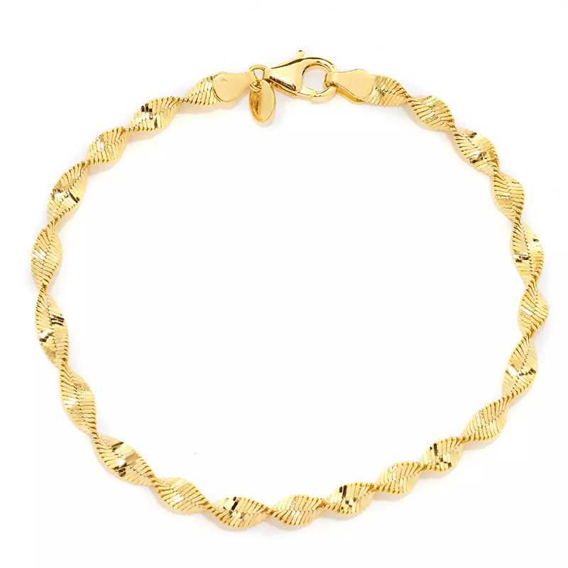 Blakely Twisted Herringbone Chain Bracelet