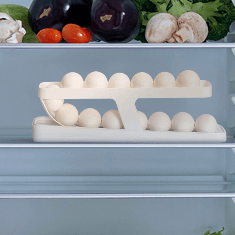 Space-Saving Rolling Egg Dispenser