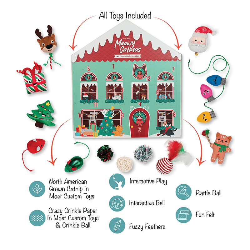 Meowy Catmas Pet Toy Advent Calendar