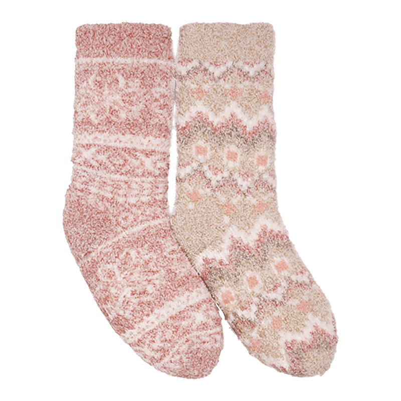 Cozy Sherpa Lined Cabin Sock (2 Pair Pack)