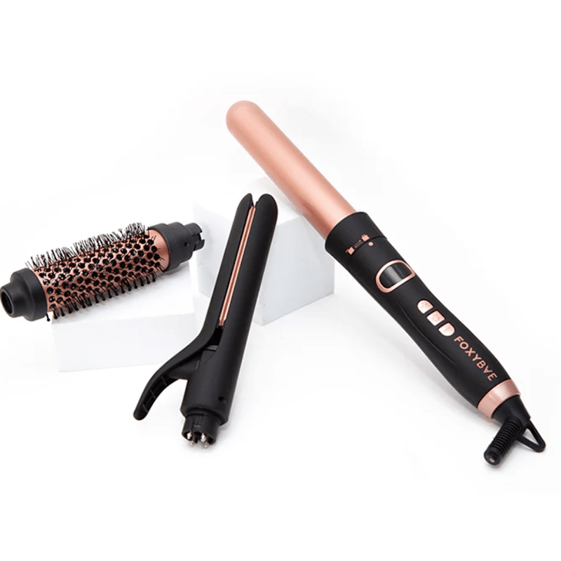 Rose Gold Trés Chic Trio 3-in-1 Interchangable Styler