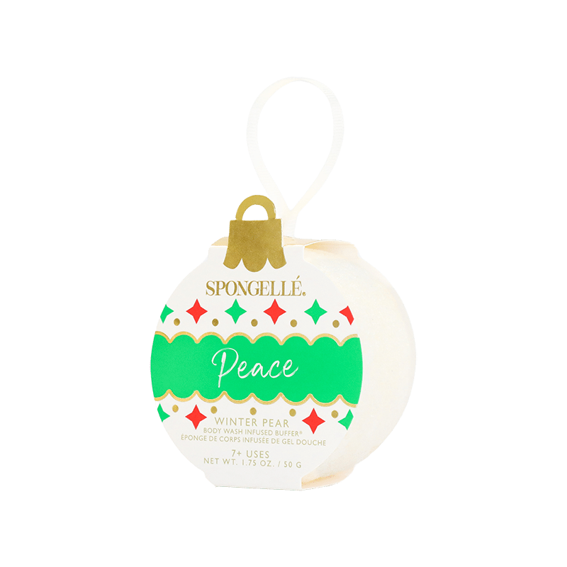 Holiday Ornament Body Wash Infused Buffer - Winter Pear