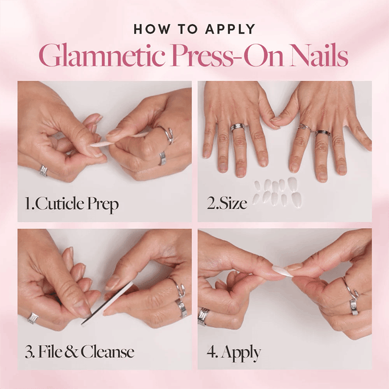 Fairy Dust Short Oval Press-On Nails