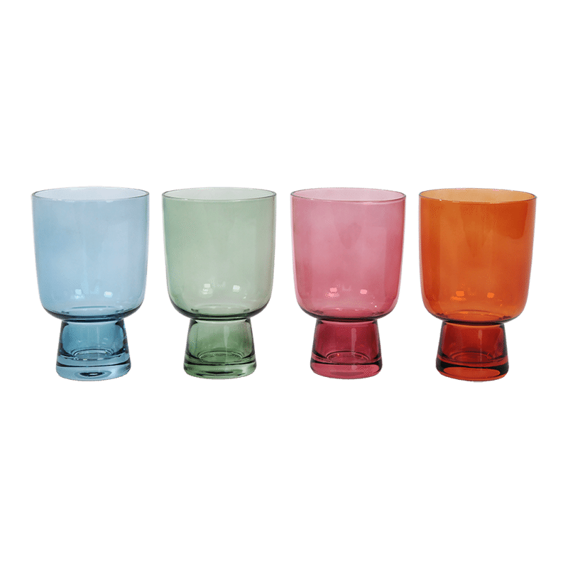 Colored Cocktail Glasses (Set of 4)