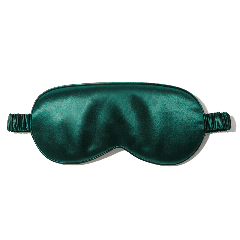 Handmade Mulberry Silk Sleep Mask (Emerald)