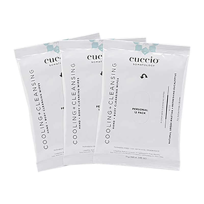 Cuccio Somatology Cooling & Cleansing Body Wipes - 3 Pack