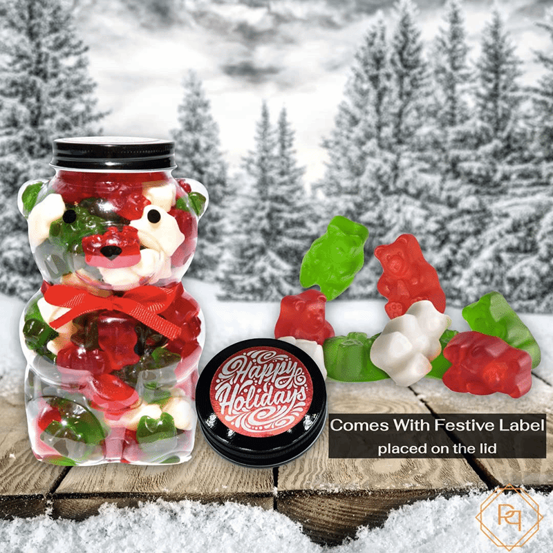 Christmas Gummy Bears in Bear Jar