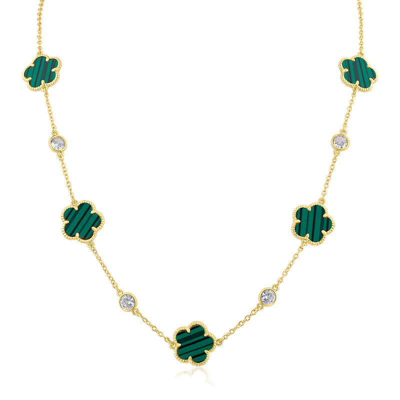4 CTTW CZ/ Clover Necklace