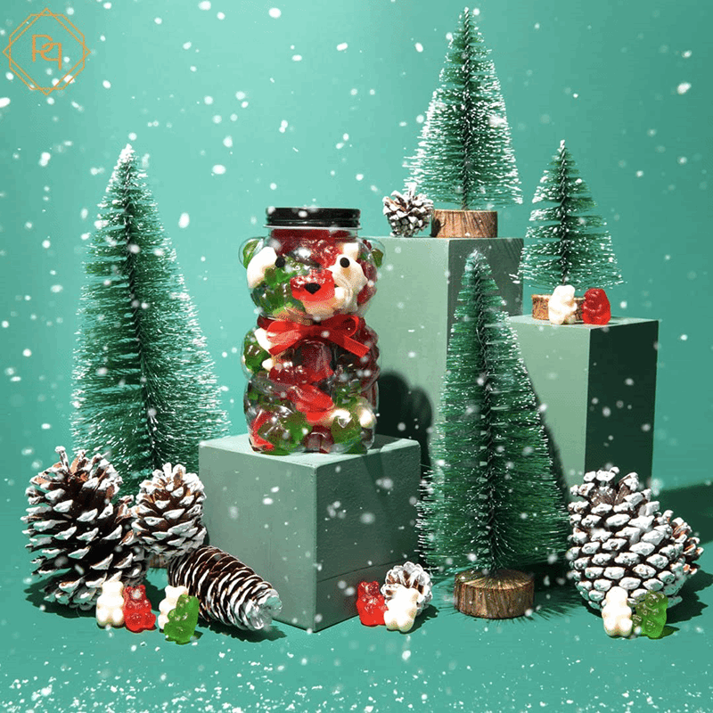 Christmas Gummy Bears in Bear Jar