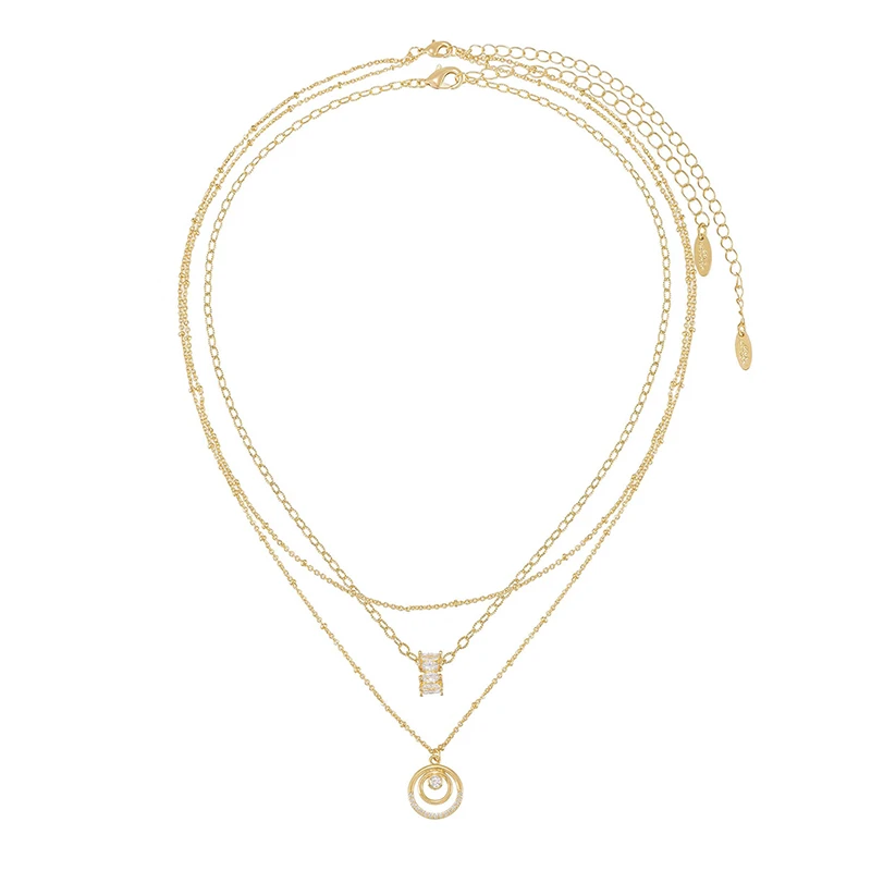 [韓国人気ジュエリー] nff frame layer necklace Nff】frame layer necklace☆お急ぎください！超人気☆ (nff