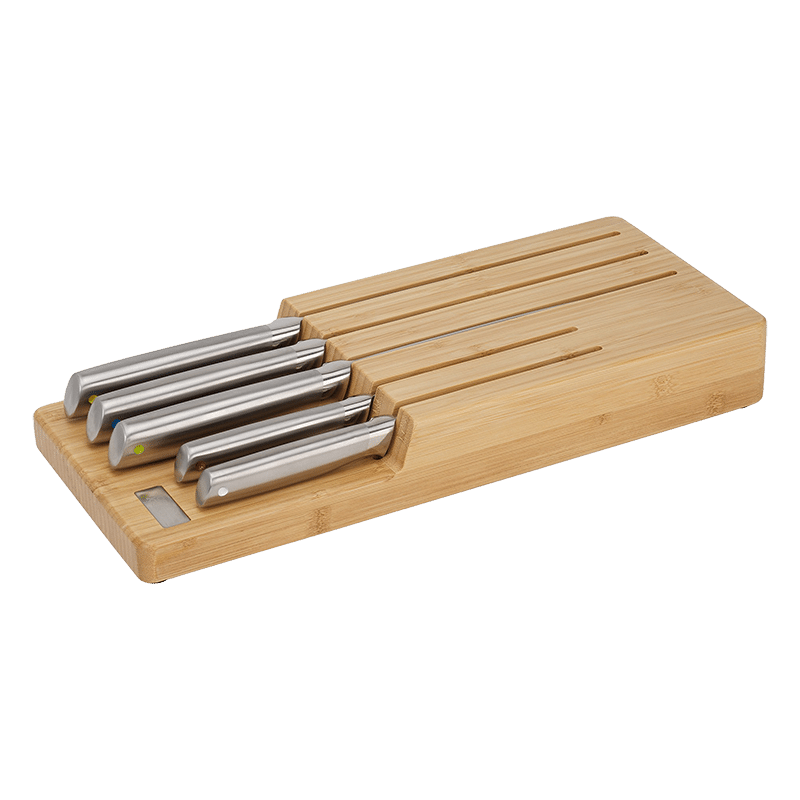 Elevate 5 Piece Knife Set with In-Drawer Bamboo Storage Tray