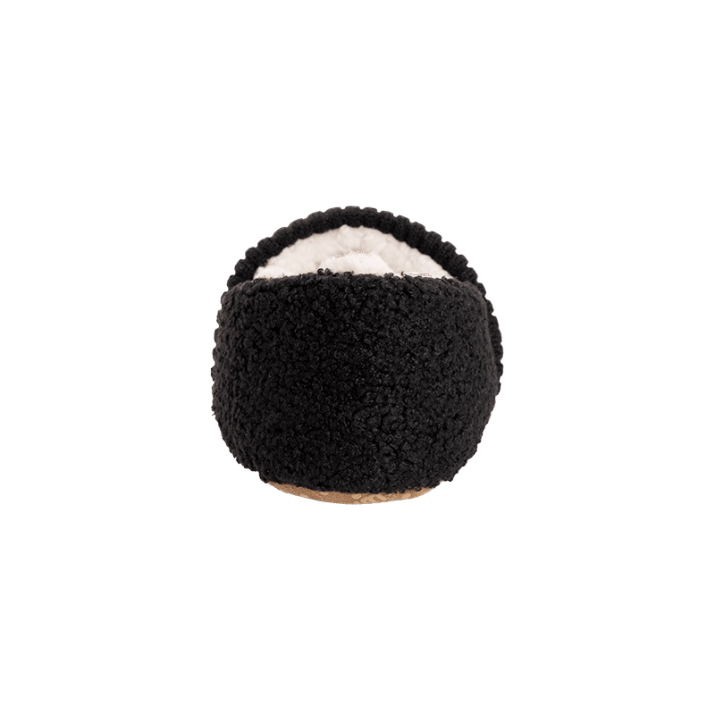 Flannel Plaid Slipper with Berber Heel