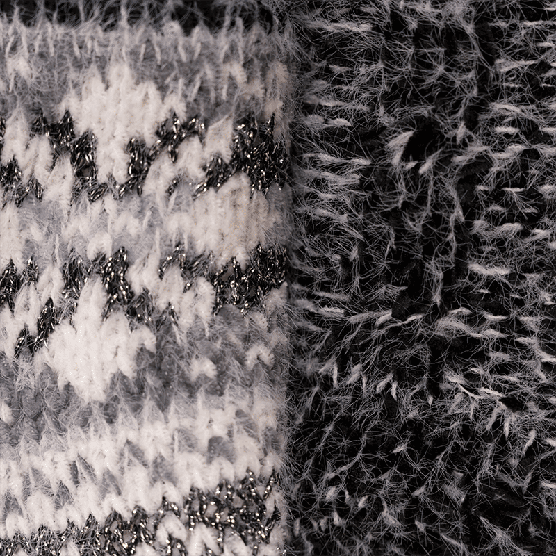 Chenille Eyelash Mix Cabin Socks (2 Pair Packs)