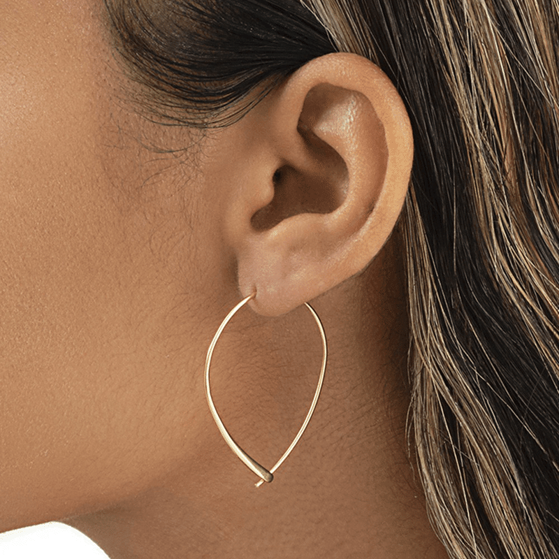 Delicate Threader Hoop Earrings