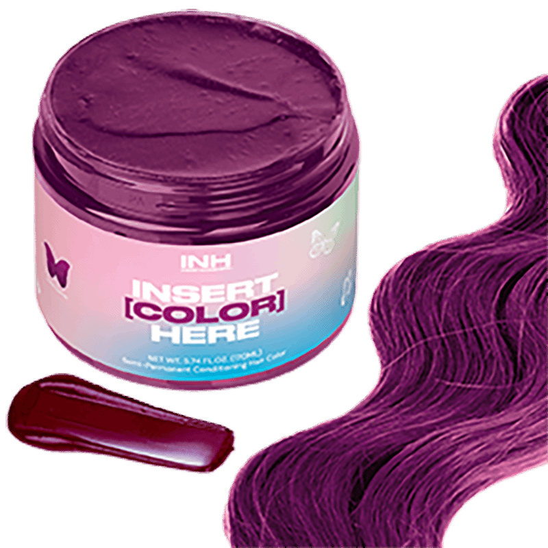 Semi Permanent Hair Color Conditioner - Violet Garnet