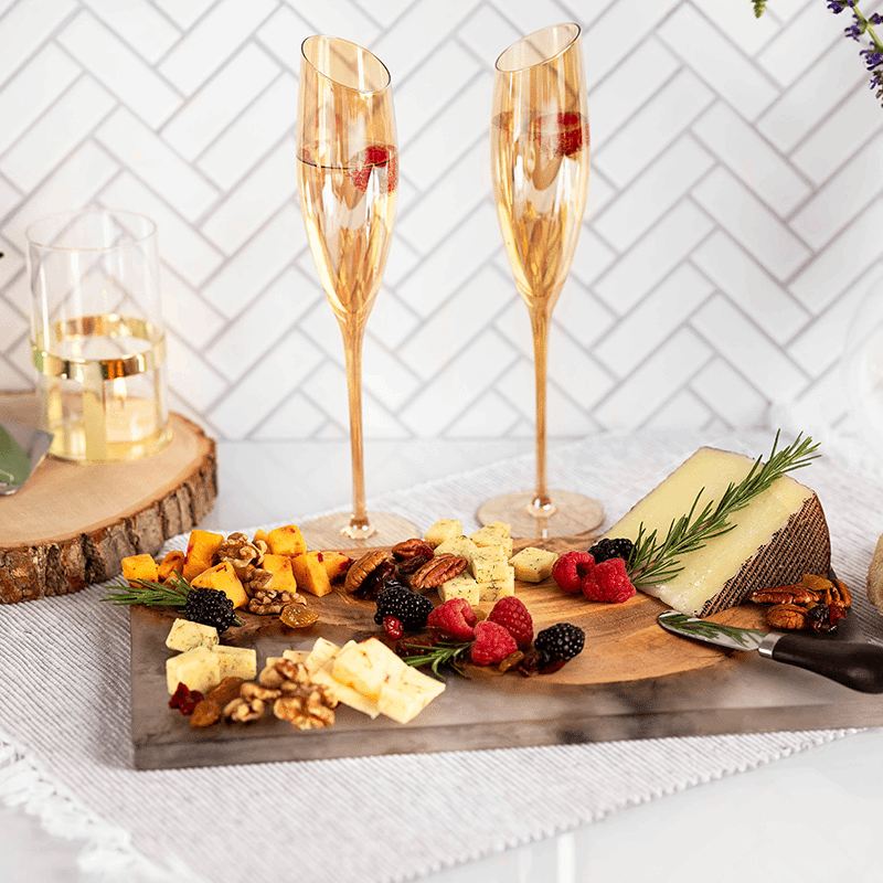 Set of 4 Slant Collection Champagne Flutes