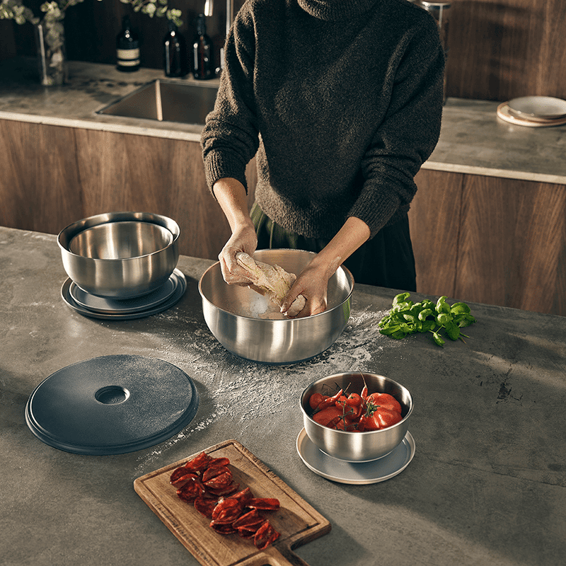 Nest Prep & Store Stainless Steel Mixing Bowl Set