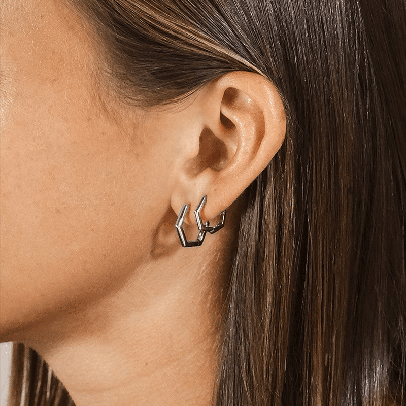 Emmy Geometric Hoop Earring (Set of 2)