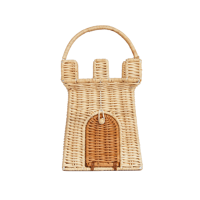 Rattan Castle Bag