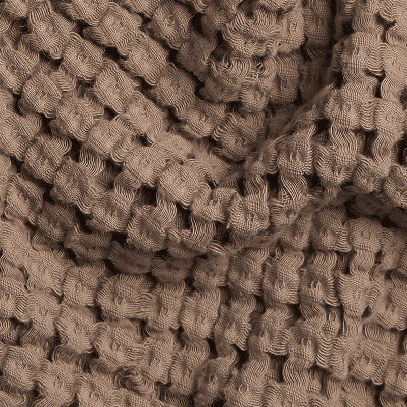 Waffle Cotton Throw, Mink
