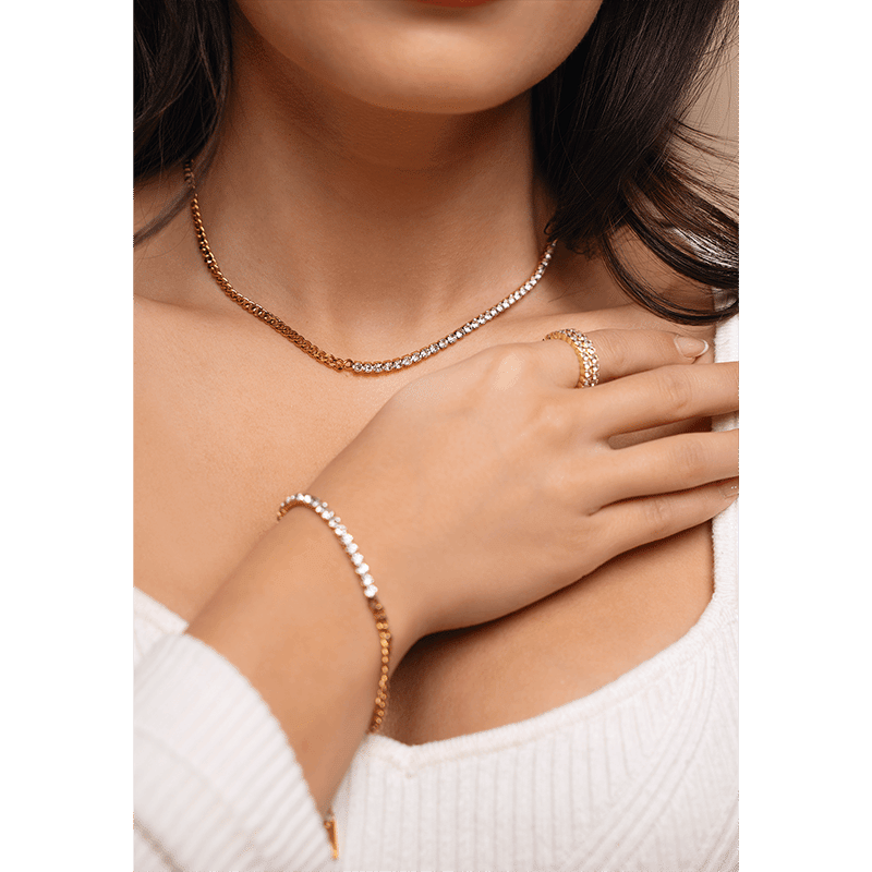 Stainless Steel Athalia Bracelet (Gold)