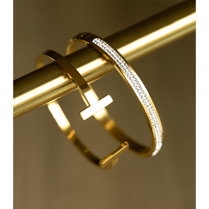 Stainless Steel Cleo Cuff (Gold)