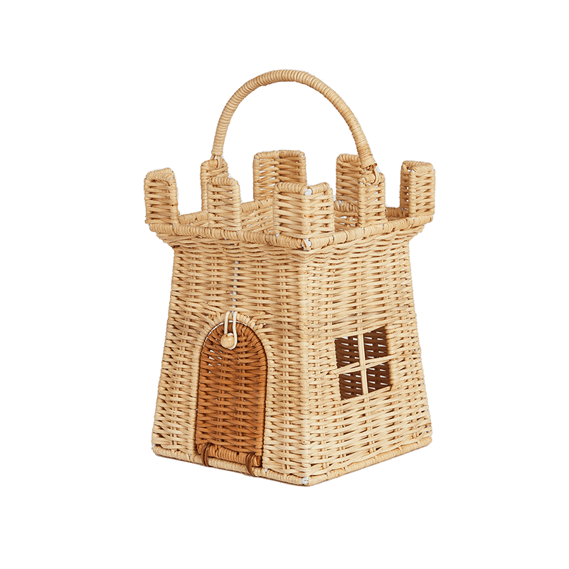 Rattan Castle Bag