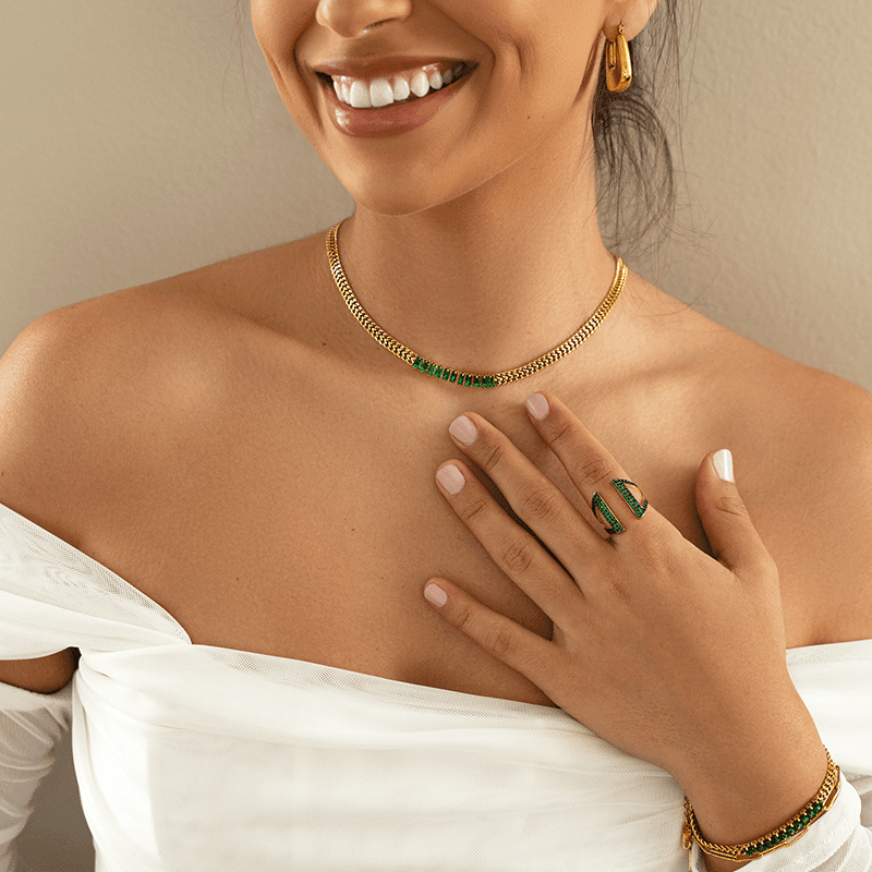 Stainless Steel Marissa Cuban Chain Necklace