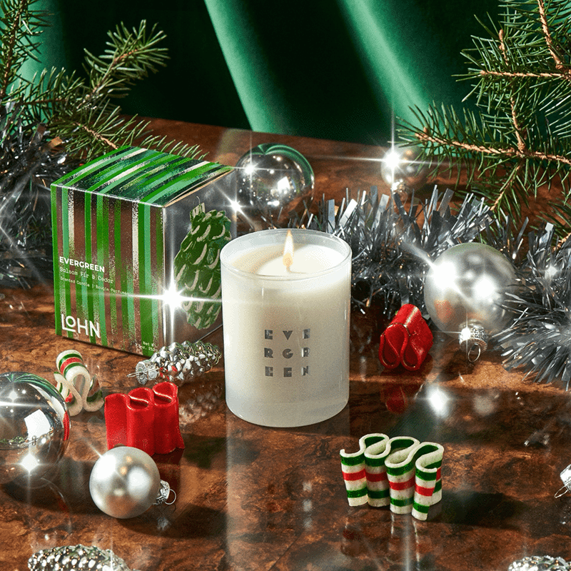 Evergreen Holiday Candle