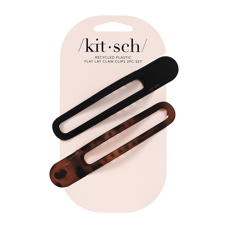 Flat Lay Claw Clip 2pc Curved