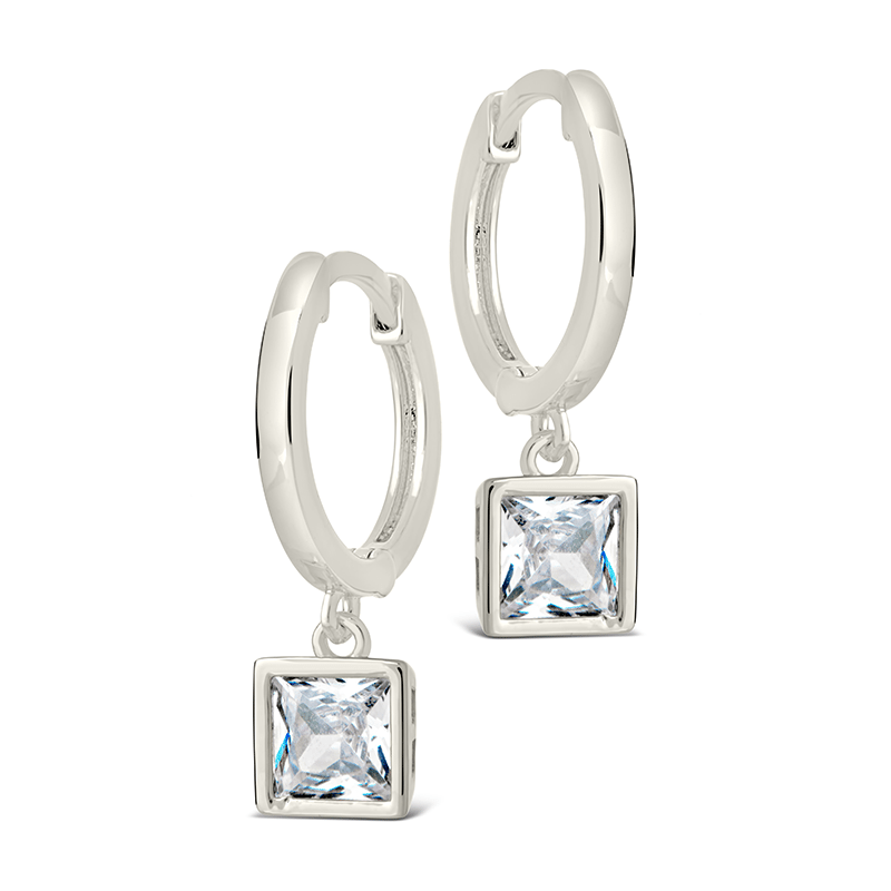 Wrenley CZ Charm Hoops