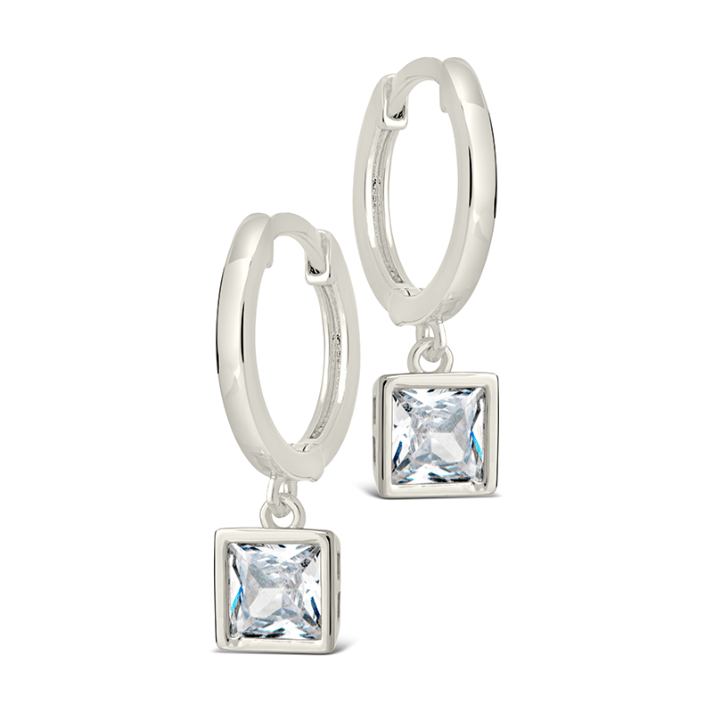 Wrenley CZ Charm Hoops