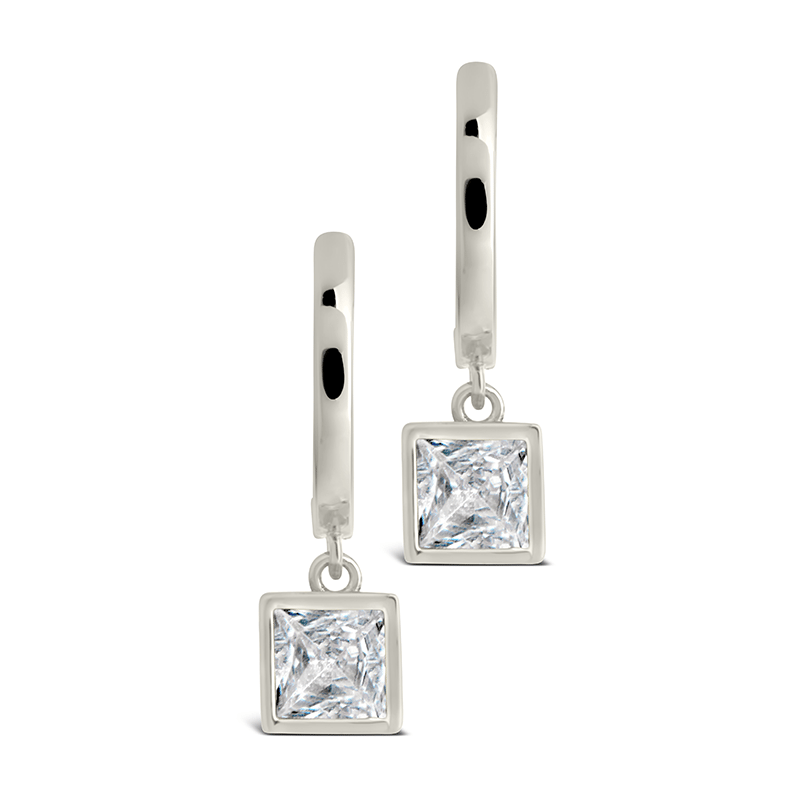 Wrenley CZ Charm Hoops