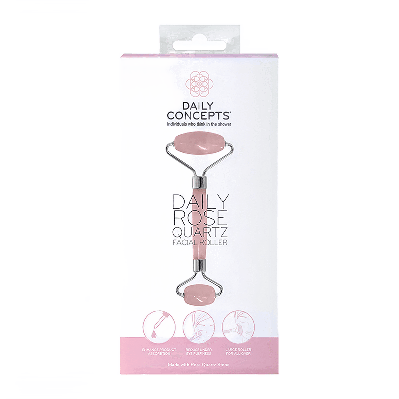 Daily Facial Rose Quartz Roller (Double Ended)