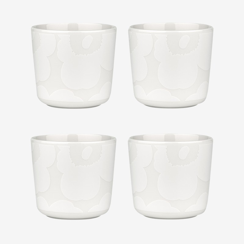 marimekko Oiva / Unikko Coffee Cup (without handle) (White)