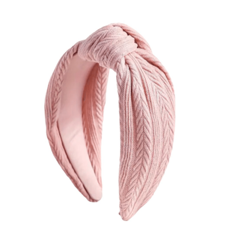Cable Knit Top Knot Head Band