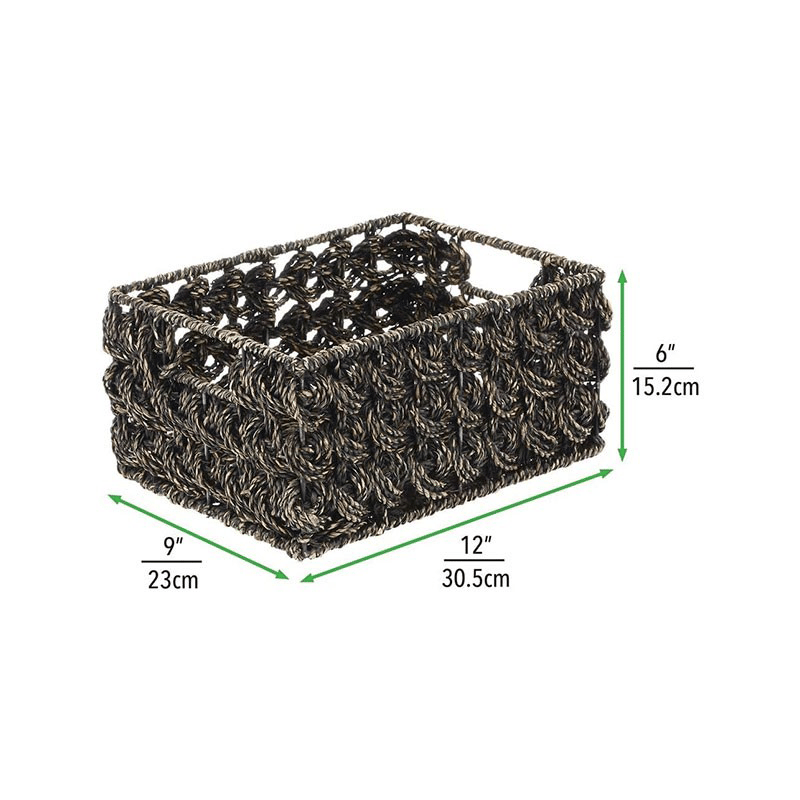 Seagrass Rose Weave Pantry Basket (6 Pack)