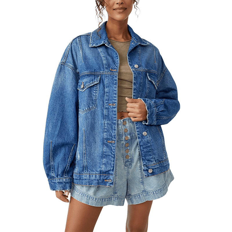 All In Denim Jacket - L
