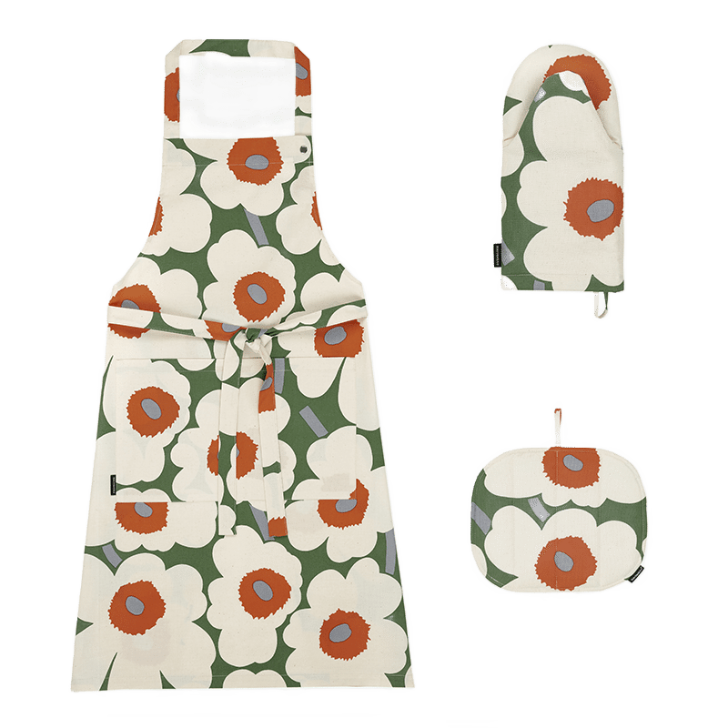 Pieni Unikko Apron & Oven Mitt Bundle