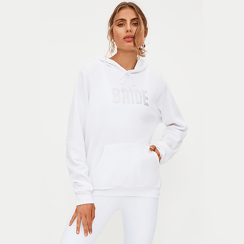 Bride Rhinestone Sweatshirt - S/M