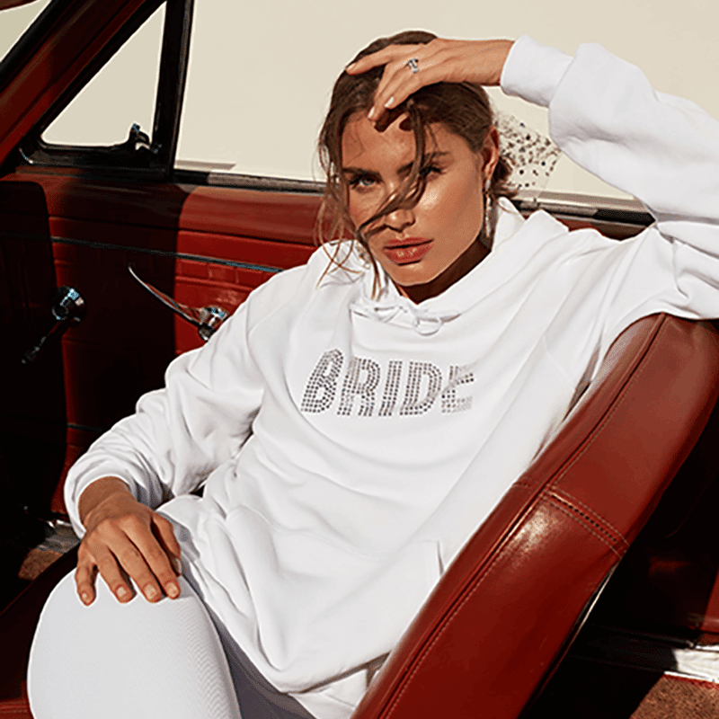 Bride Rhinestone Sweatshirt - S/M