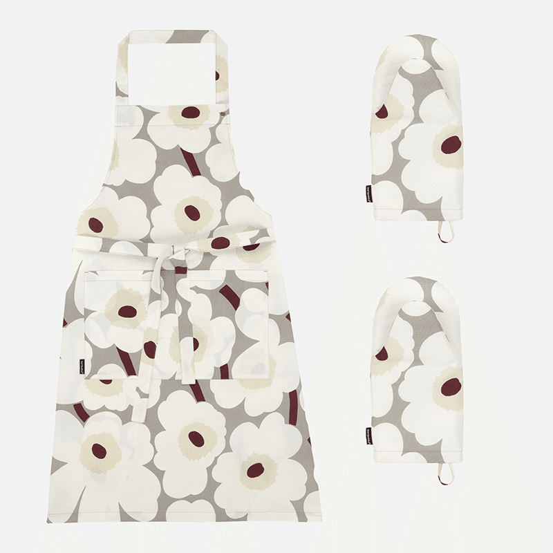 Pieni Unikko Apron & Oven Mitt Bundle