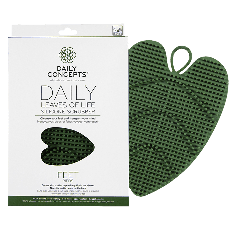 Daily Leaves of Life Silicone Feet Scrubber