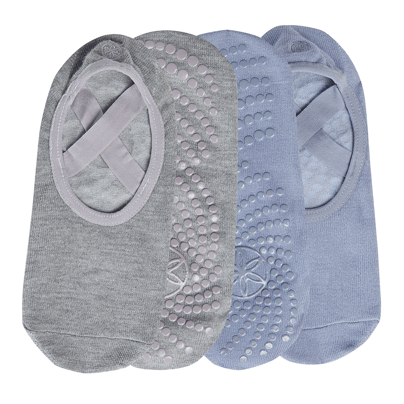 Grippy Yoga-Barre Socks - 2 Pack