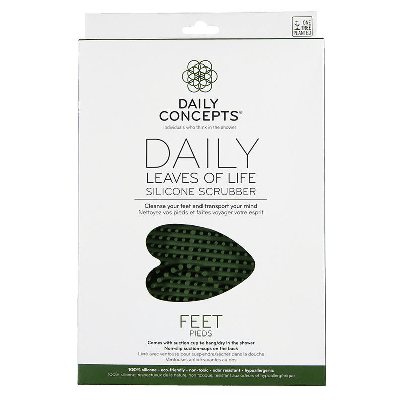 Daily Leaves of Life Silicone Feet Scrubber