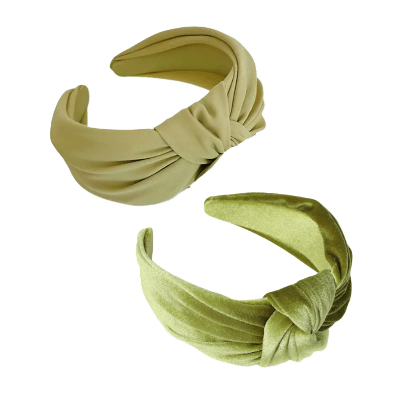 Set of Two Top Knot Headbands