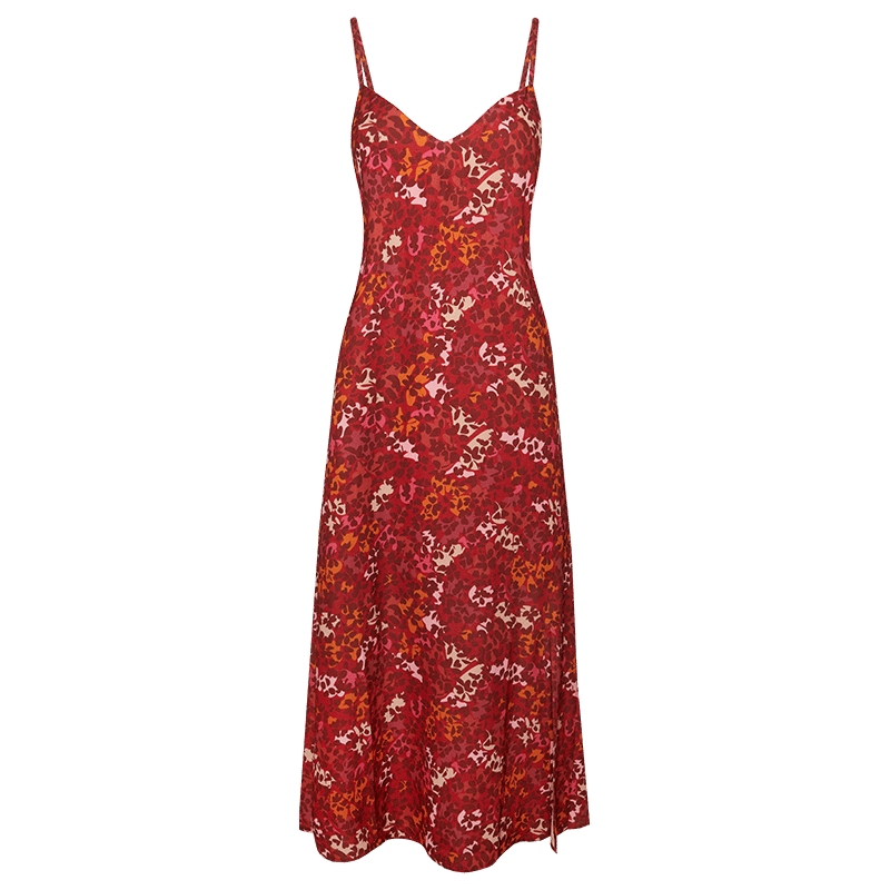 summer & rose karoo gauzy midi dress Garden Party Waltz Midi Dress- Rose Pink